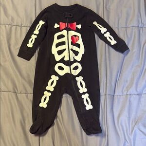 Glow in the Dark Skeleton One Piece - 6-9 months